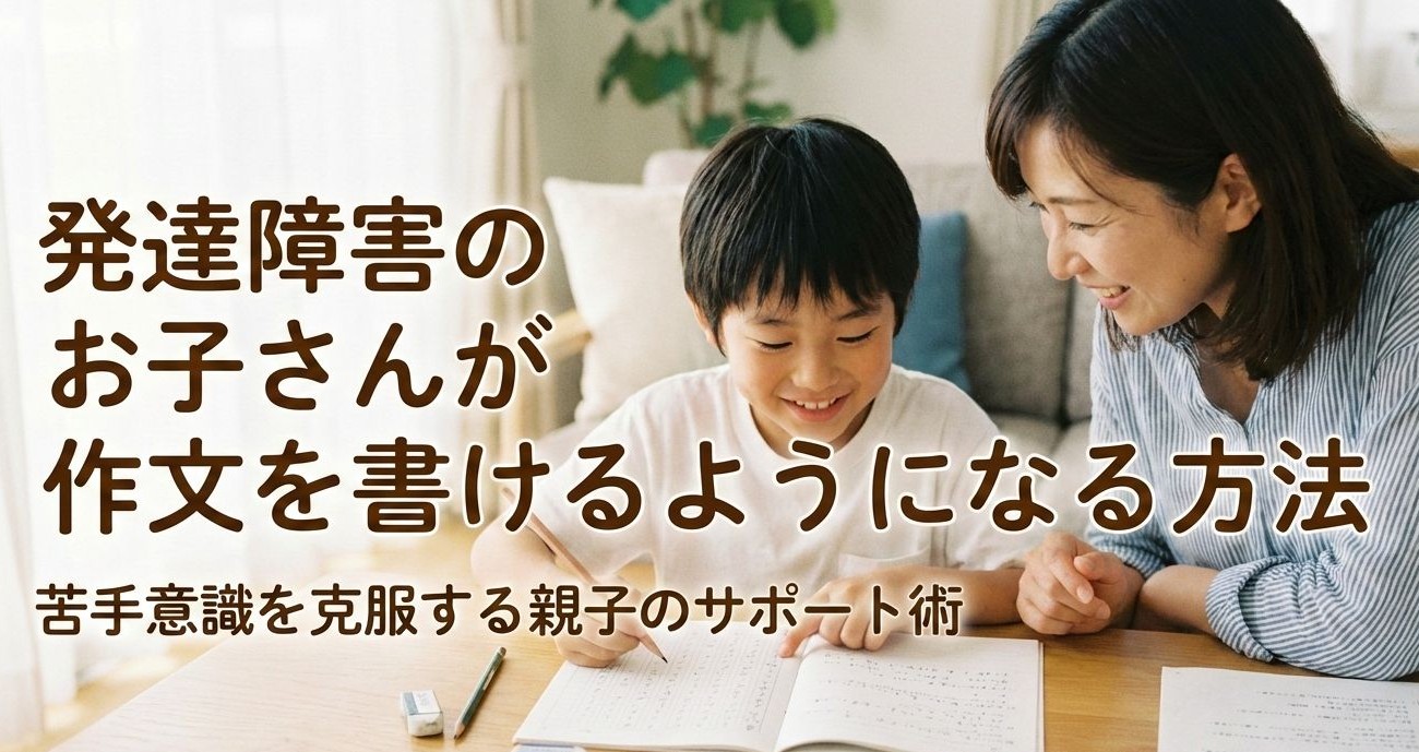 発達障害のお子さんが作文を書けるようになる方法
