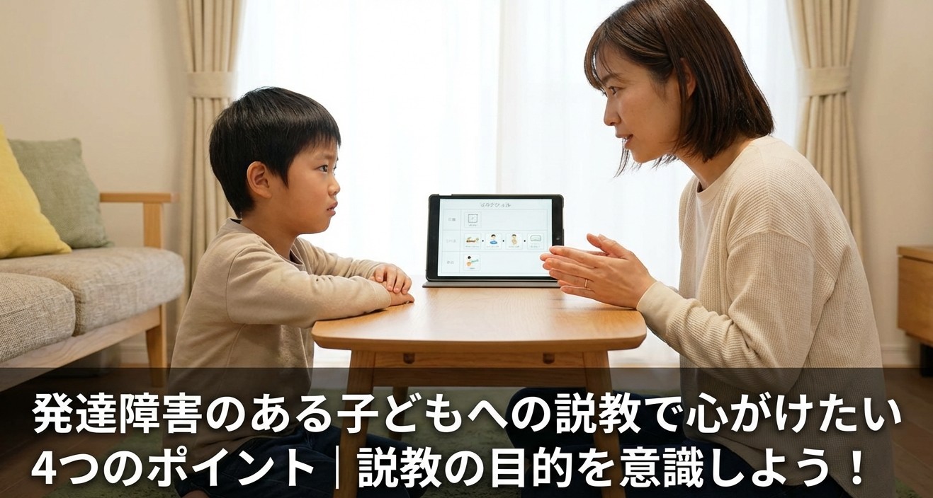 発達障害のお子さんに対するお説教のポイント4選｜お説教の目的を意識!