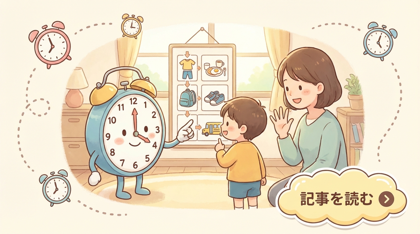 お子さんが時間を意識できるようになる5つの方法