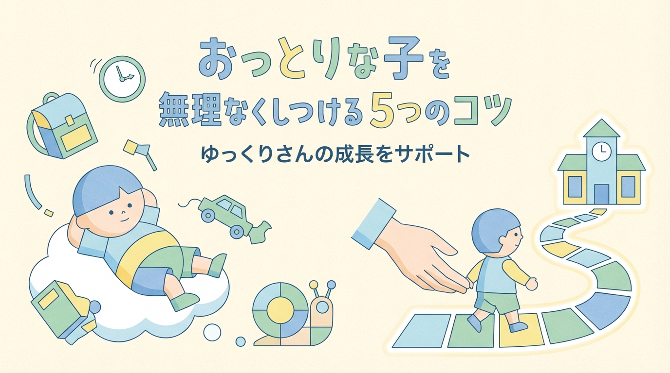 のんびりとしたお子さんを無理なくしつける5つのポイント