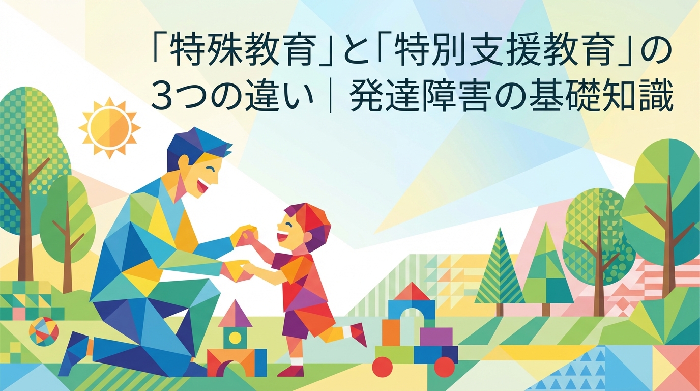 特殊教育と特別支援教育のスタンスの違い3選｜発達障害の基礎知識