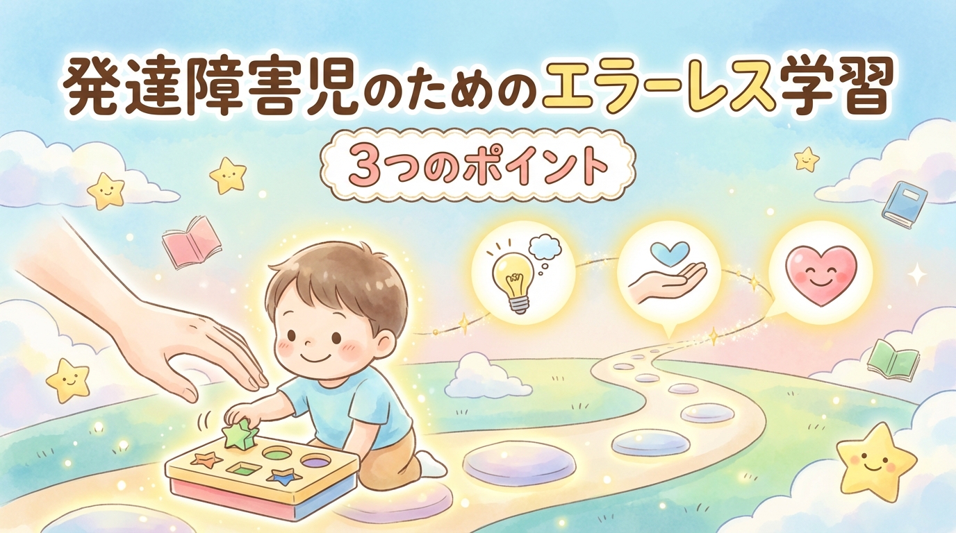 発達障害の子にエラーレス学習をさせる上での3つのポイント