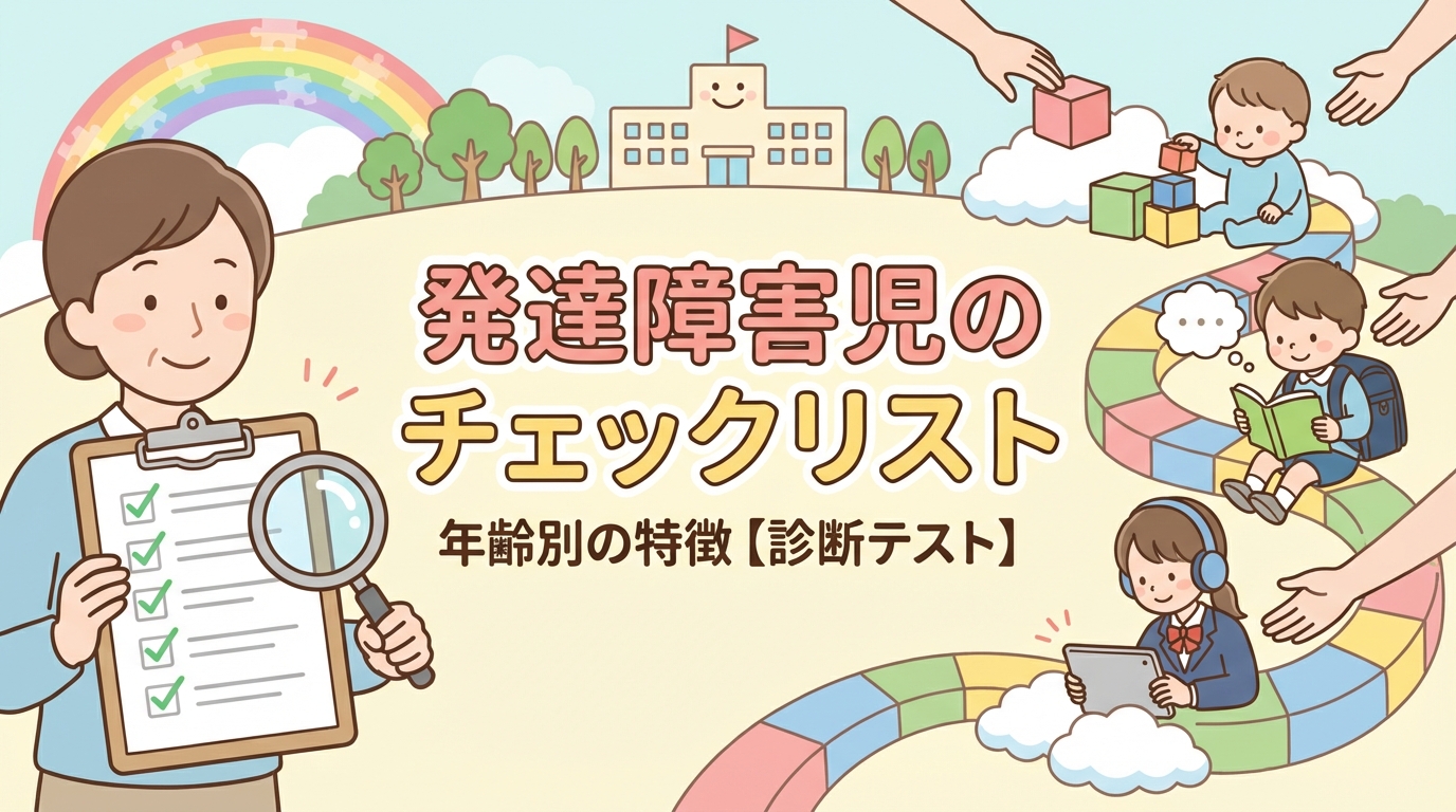 発達障害の子供のチェックリスト｜年齢別の特徴【診断テスト】