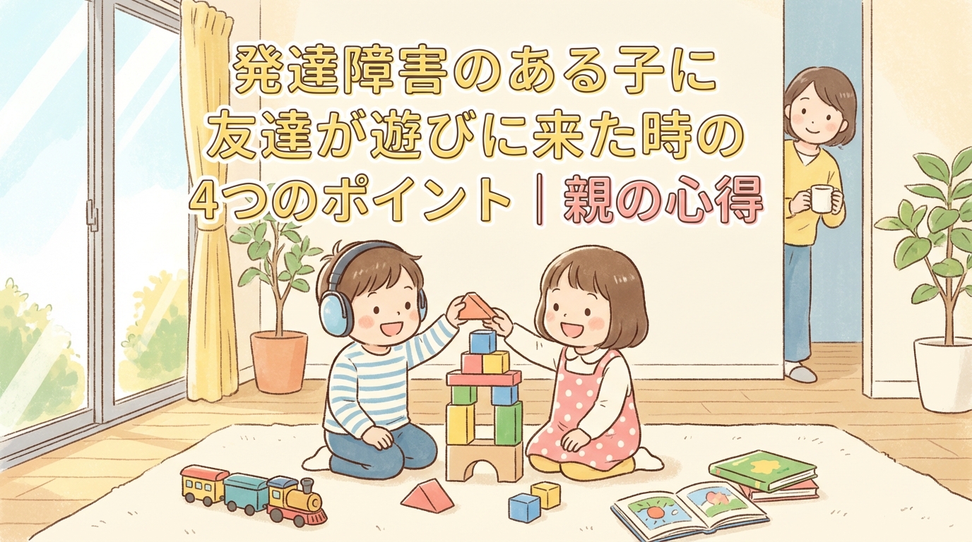 発達障害の子の友達が家に遊びに来たときの4つのポイント｜親の心構え
