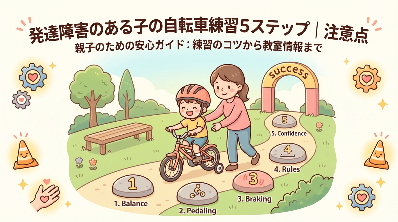発達障害で自転車に乗れるようになる5ステップ｜注意点は?