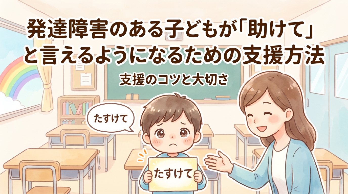 発達障害のお子さんが自分でヘルプを出せるようになる方法