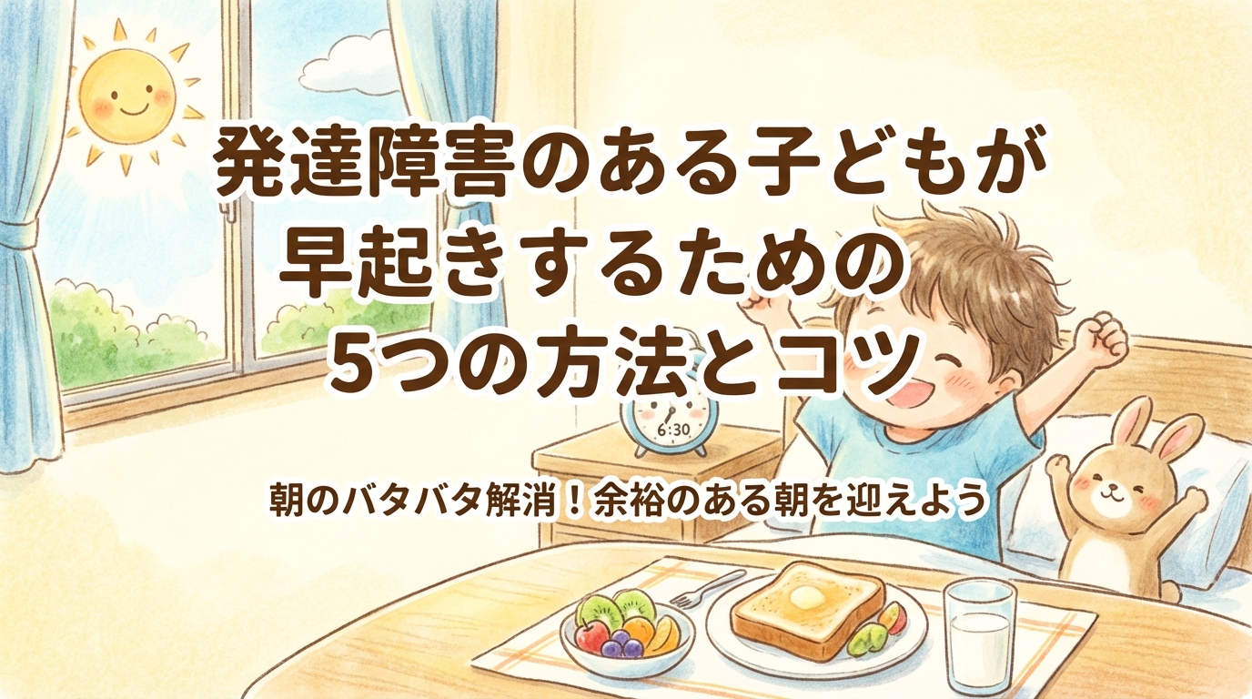 発達障害の子が早起きするための方法・ポイント5選