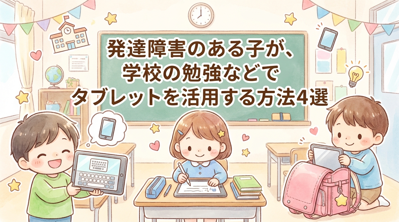 発達障害のお子さんが学校の勉強などにタブレットを役立てるための方法4選