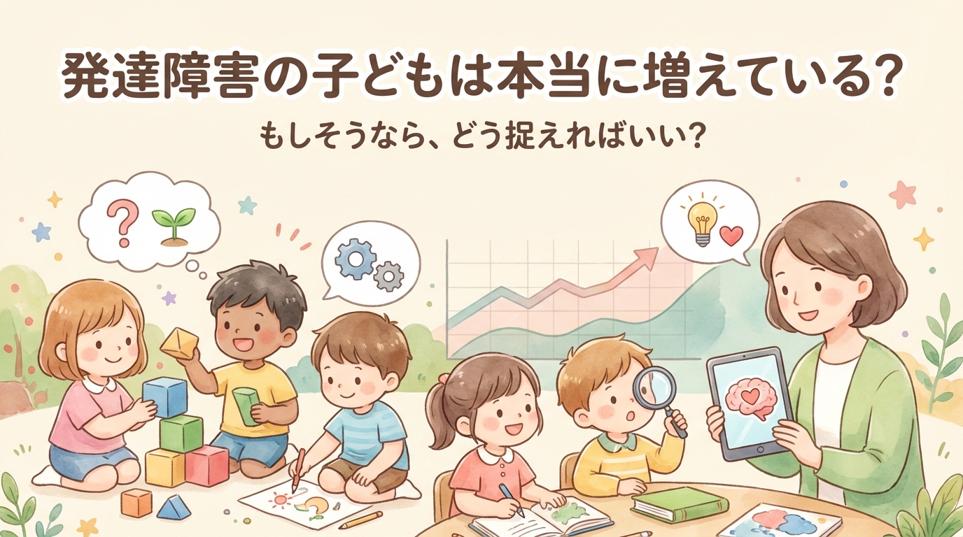 本当に発達障害の子は増加している?｜増えているならどう考えるべき?