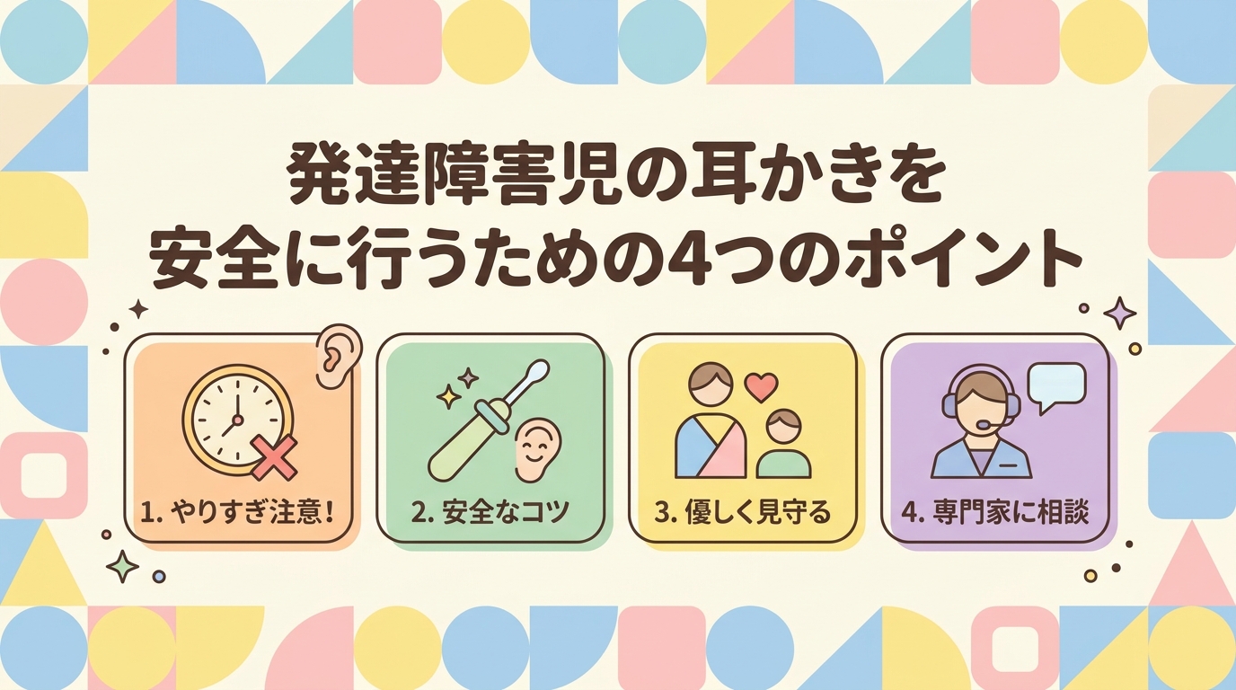 発達障害の子の耳掃除をトラブルなく行うための4つのポイント