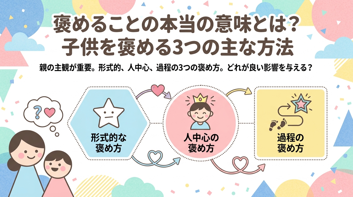 褒めるとはそもそもどういうことか？子どもの褒め方は大きく分けて3種類