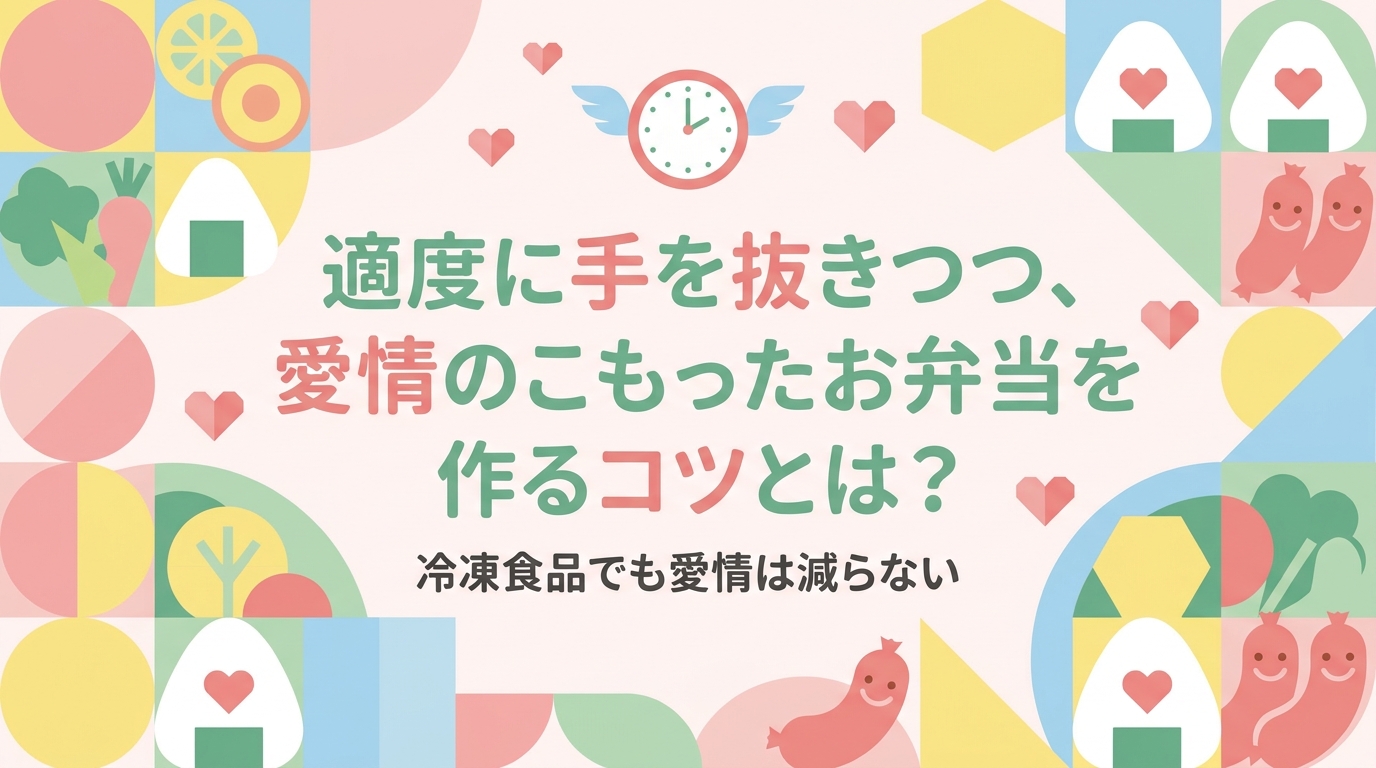 適度に手を抜きながら愛情たっぷりのお弁当を作るコツとは？