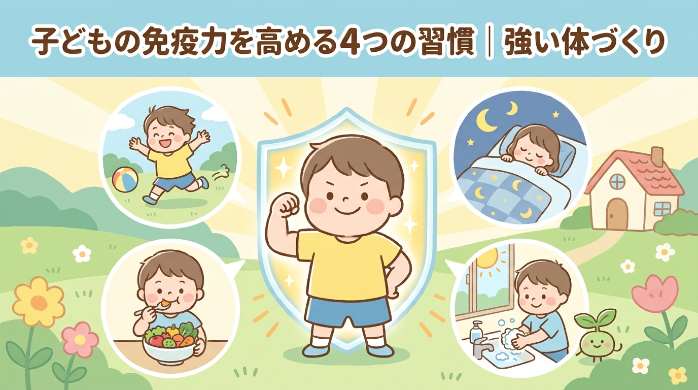 子どもの免疫力を高める4つの習慣｜丈夫な身体づくりに
