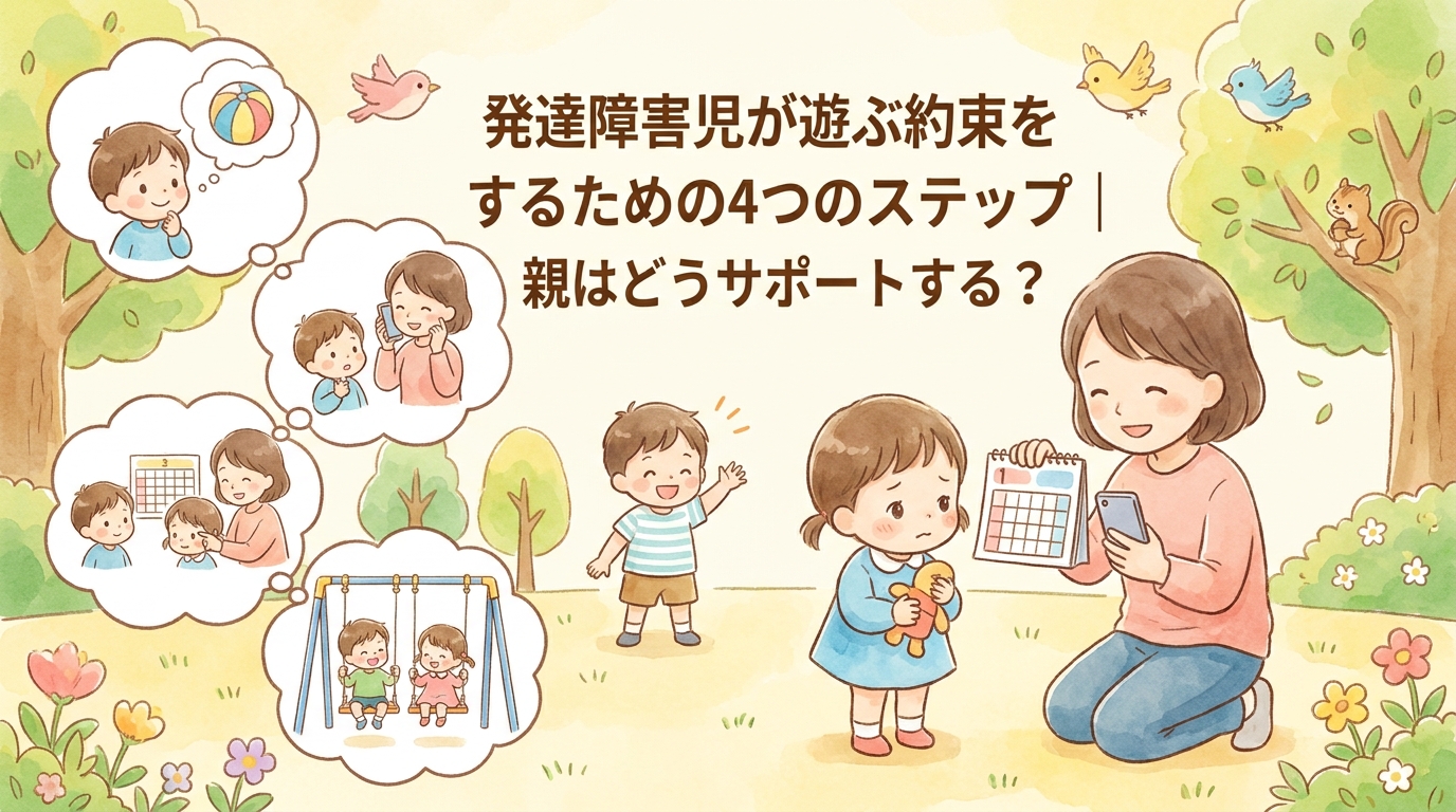 発達障害のお子さんが遊ぶ約束をする4ステップ｜親のサポート方法は?