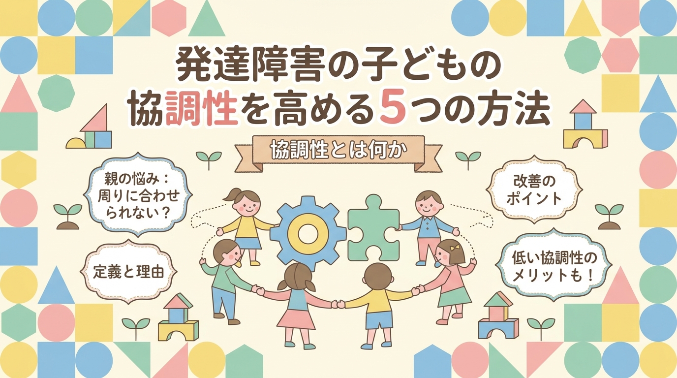 発達障害の子の協調性を高める5つの方法｜協調性とは?