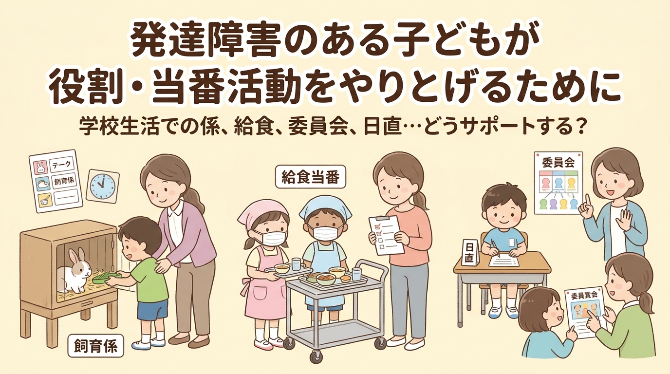 発達障害のお子さんが「係や当番の仕事をやり遂げる」方法