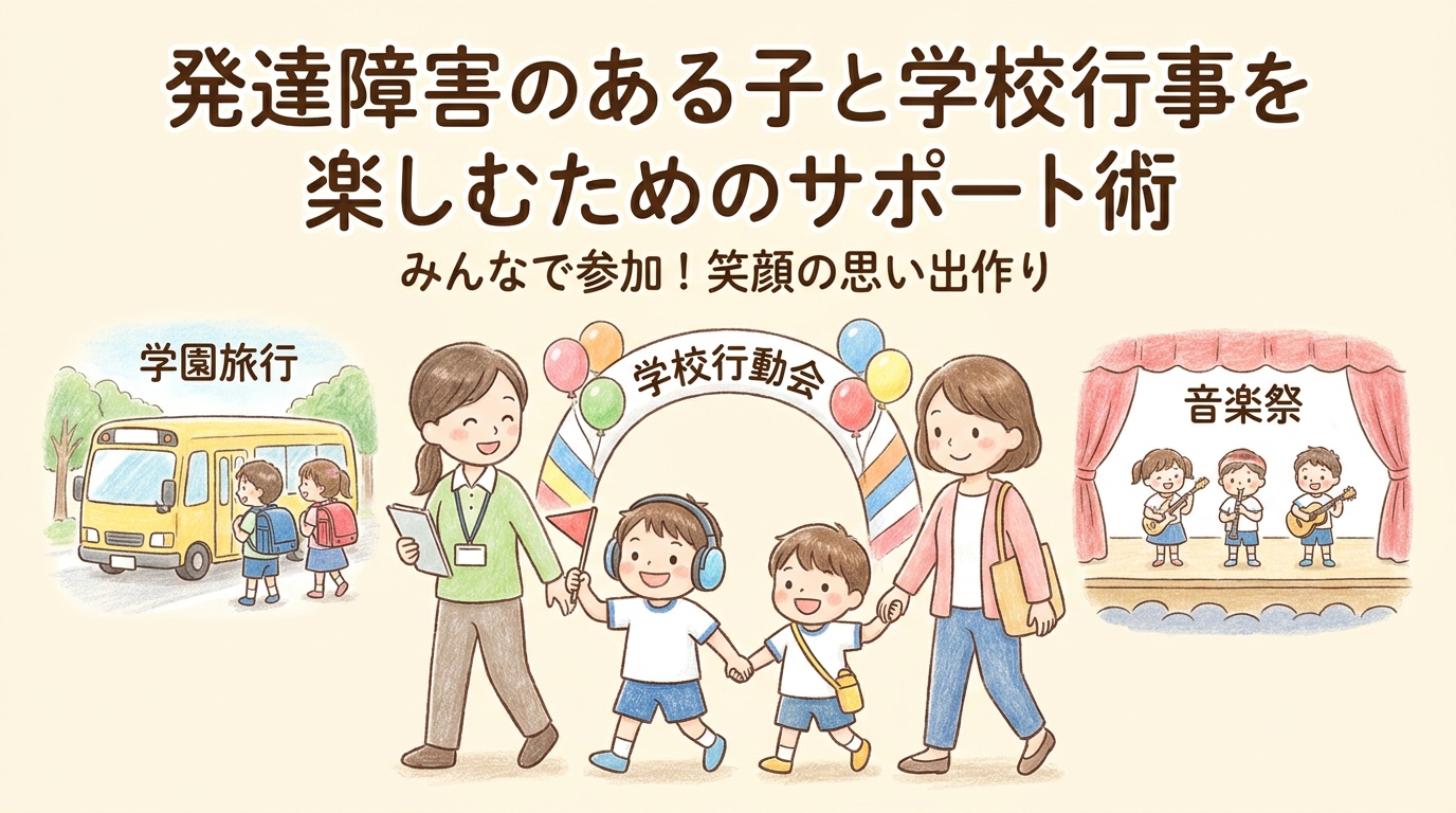 発達障害のお子さんが学校行事に参加できるようになる方法