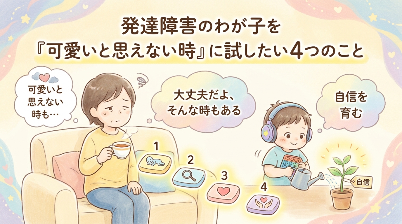 発達障害のお子さんを可愛いと思えないときに試したい4つのこと