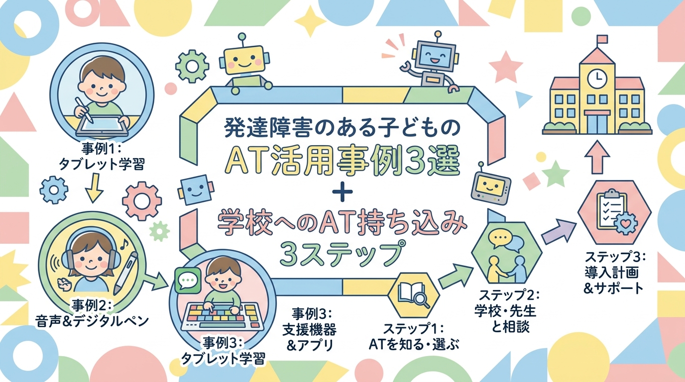 発達障害の子のAT使用例3つ+学校にATを持ち込むための3ステップ