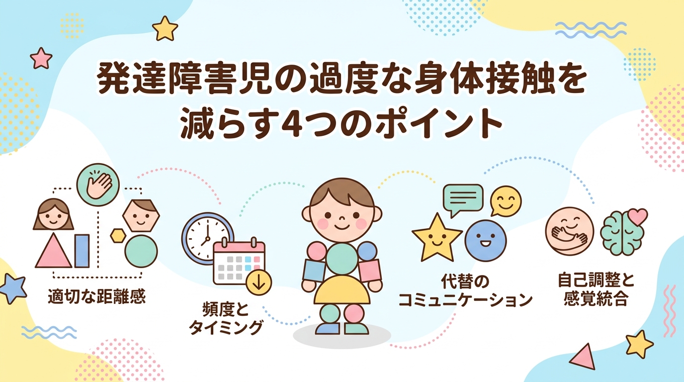 発達障害の子の過剰なスキンシップを減らす4つのポイント