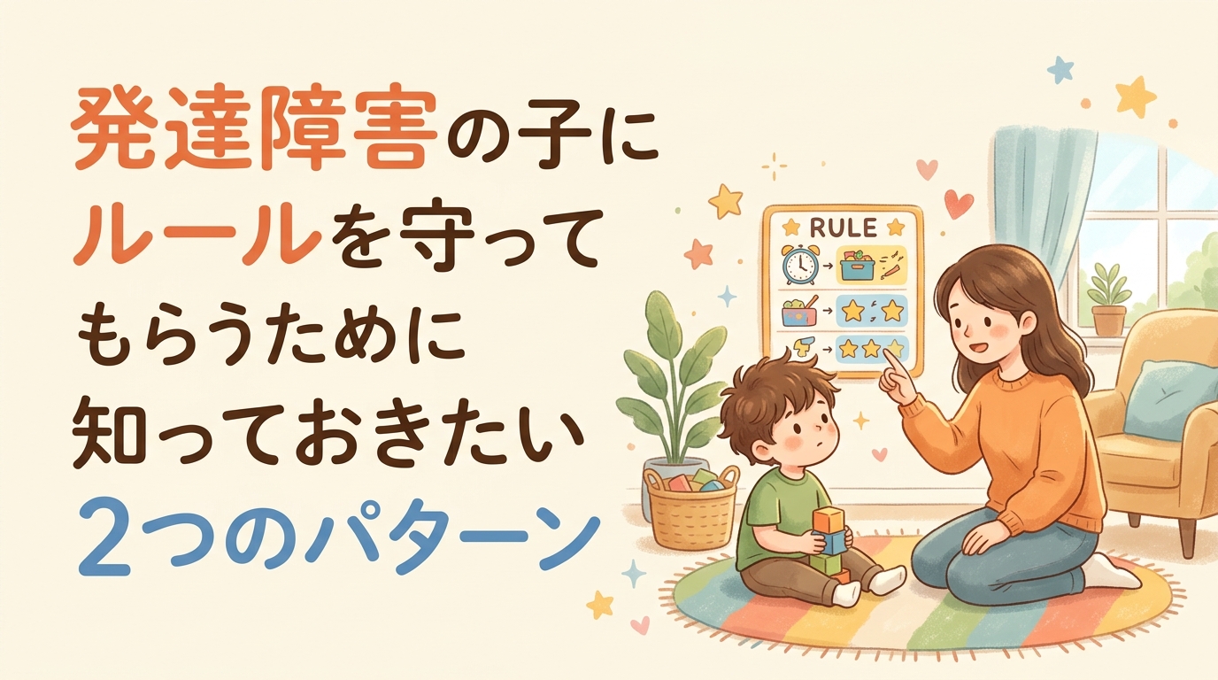 発達障害のあるお子さんにルールを守らせるために知っておくべき2パターン