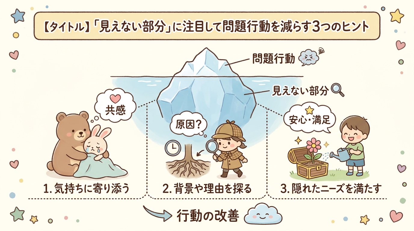 「見えない部分」に目を向け、問題行動を減らす3つのコツ