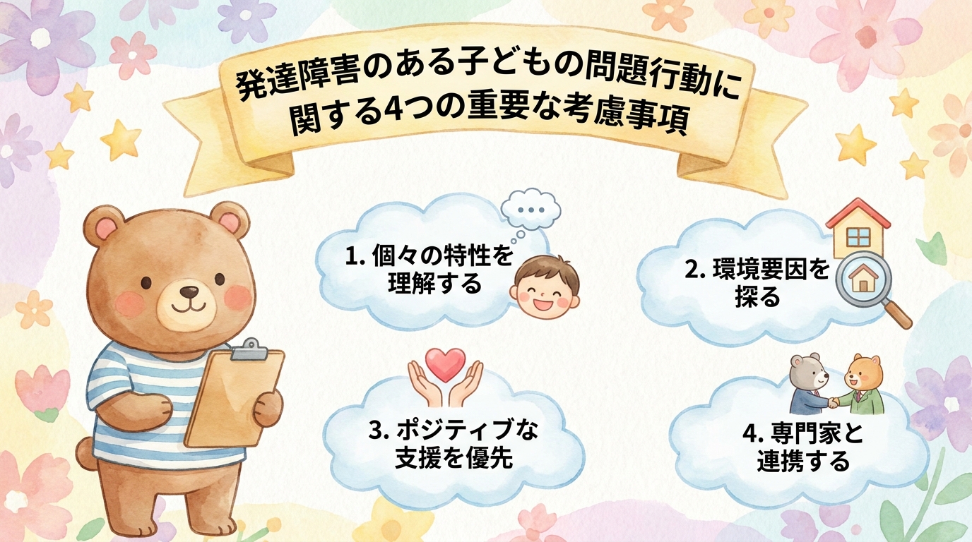 発達障害の子の問題行動についての重要な考え方4つ